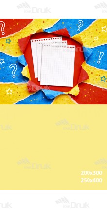 Tło fotograficzne „Kolorowa Kartka z Zeszytu – Powrót do Szkoły” | 3880